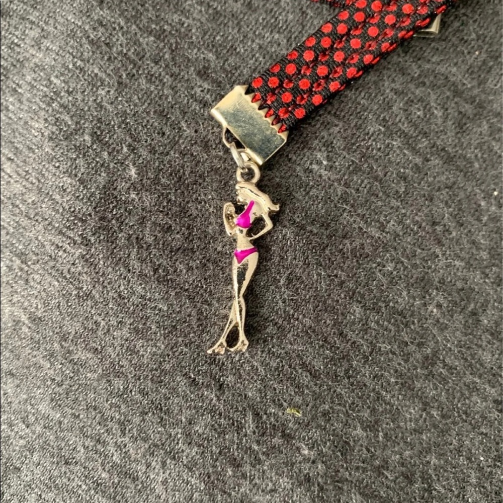 Angel Competition Red Rhinestone Embellished Women's Bikini - Picture 4 of 6